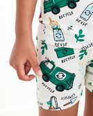Earth Day Short John Pajamas In Organic Cotton in Recycling - main