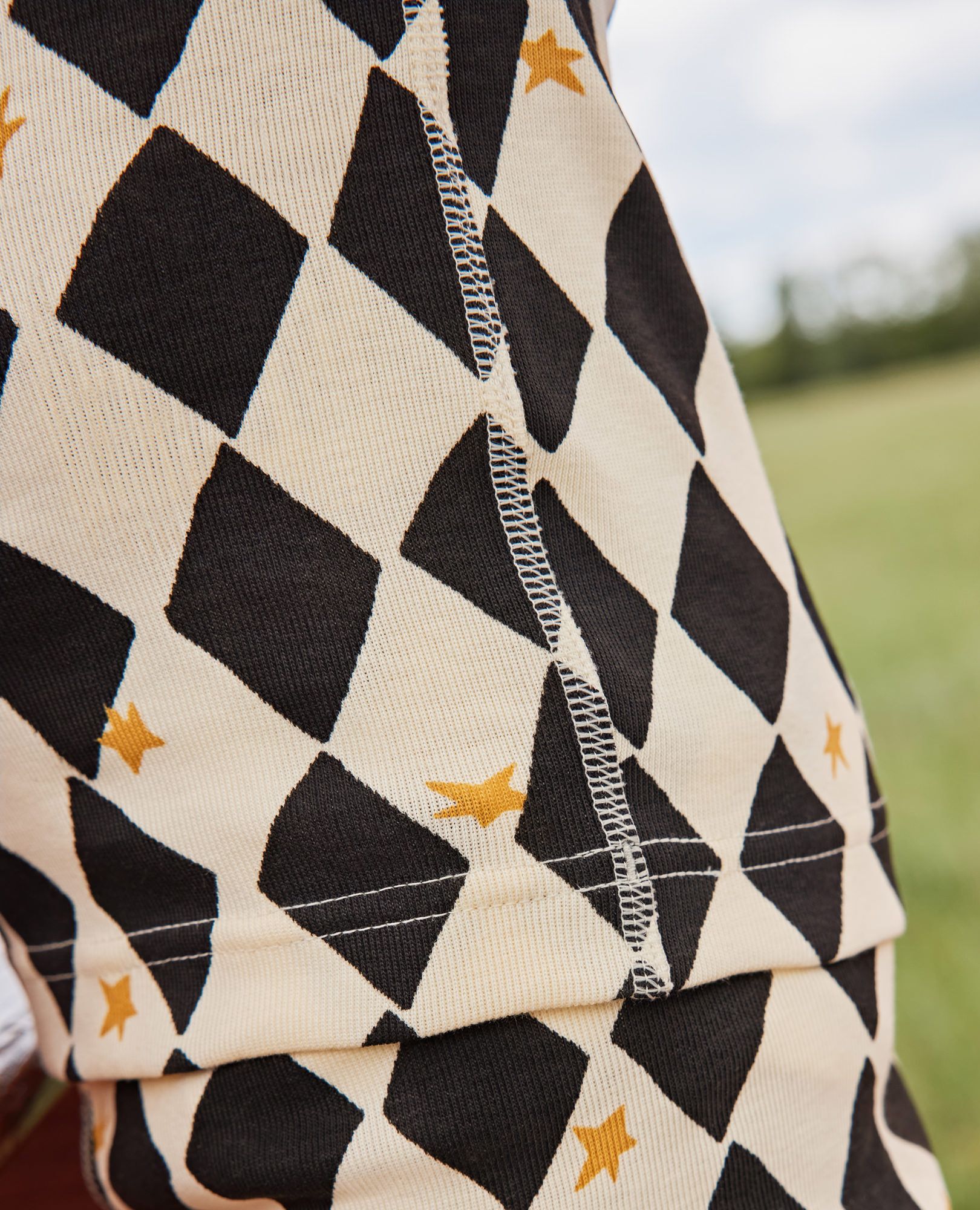 HannaJams™ Pajama Set in Black Harlequin - main