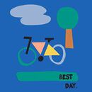 Long Sleeve Relaxed Fit Graphic T-Shirt in Best Day - swatch