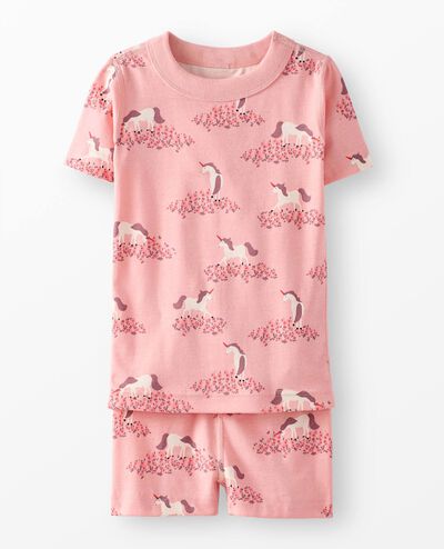 HannaJams™ Pajama Set in Unicorn Meadow on Frosting Pink - main