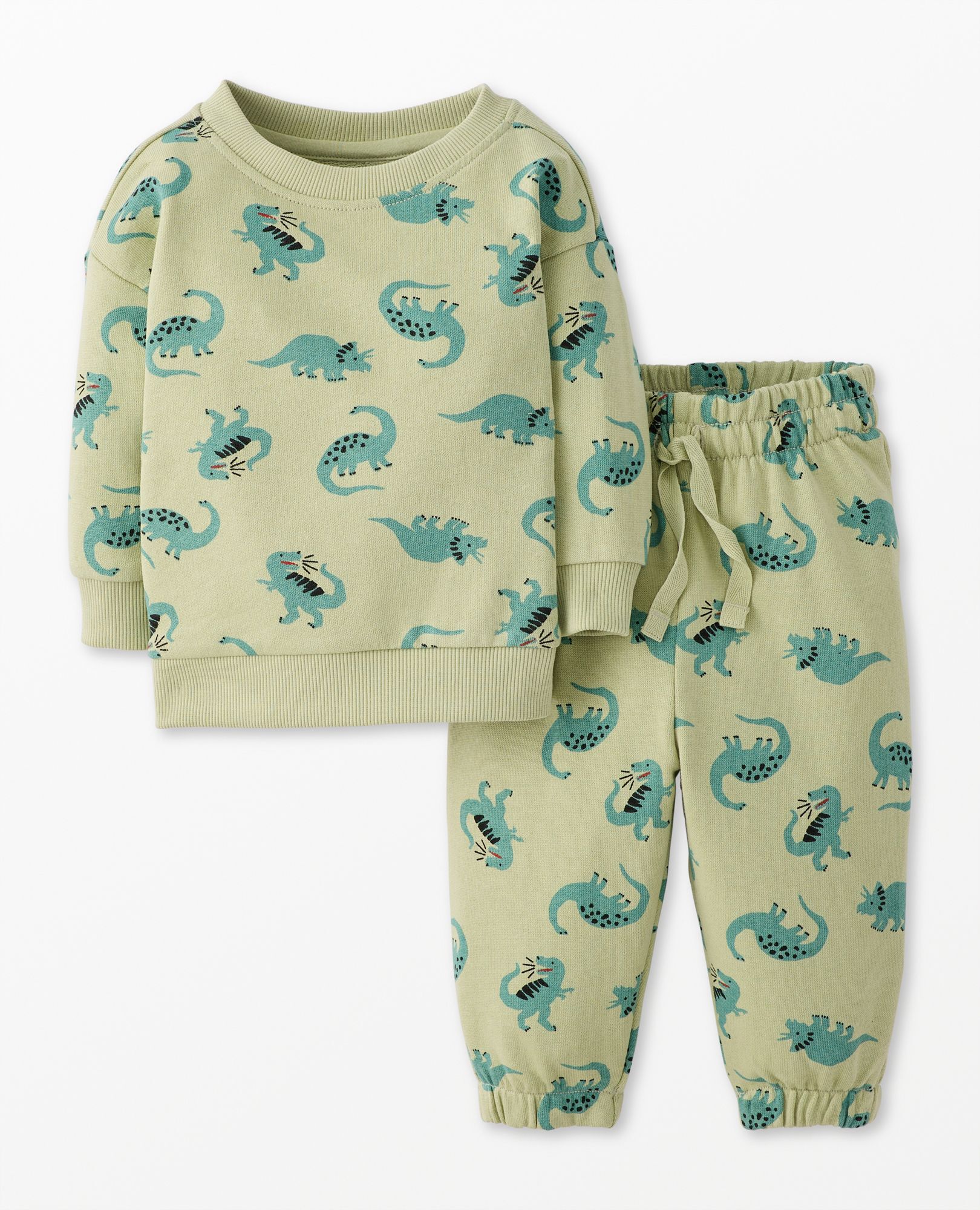 Baby French Terry Sweatshirt & Sweatpants Set