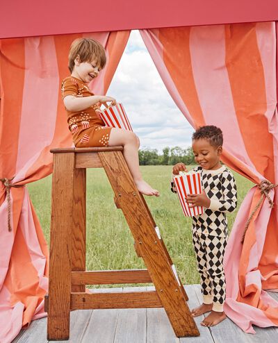 HannaJams™ Pajama Set in Black Harlequin - main