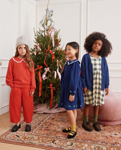 Marshmallow Cardigan in Navy Blue - main