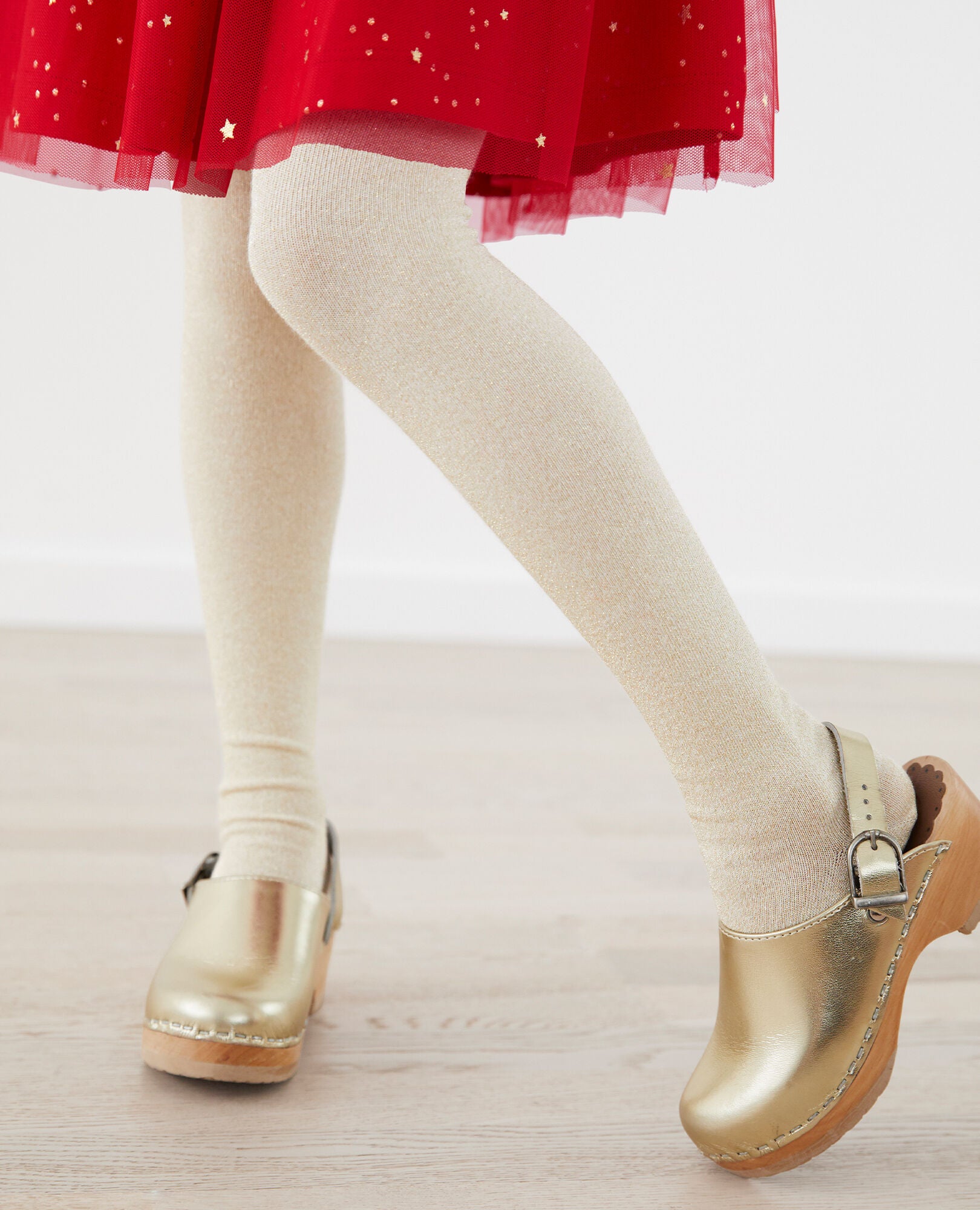 Gold shimmer tights toddler cheap