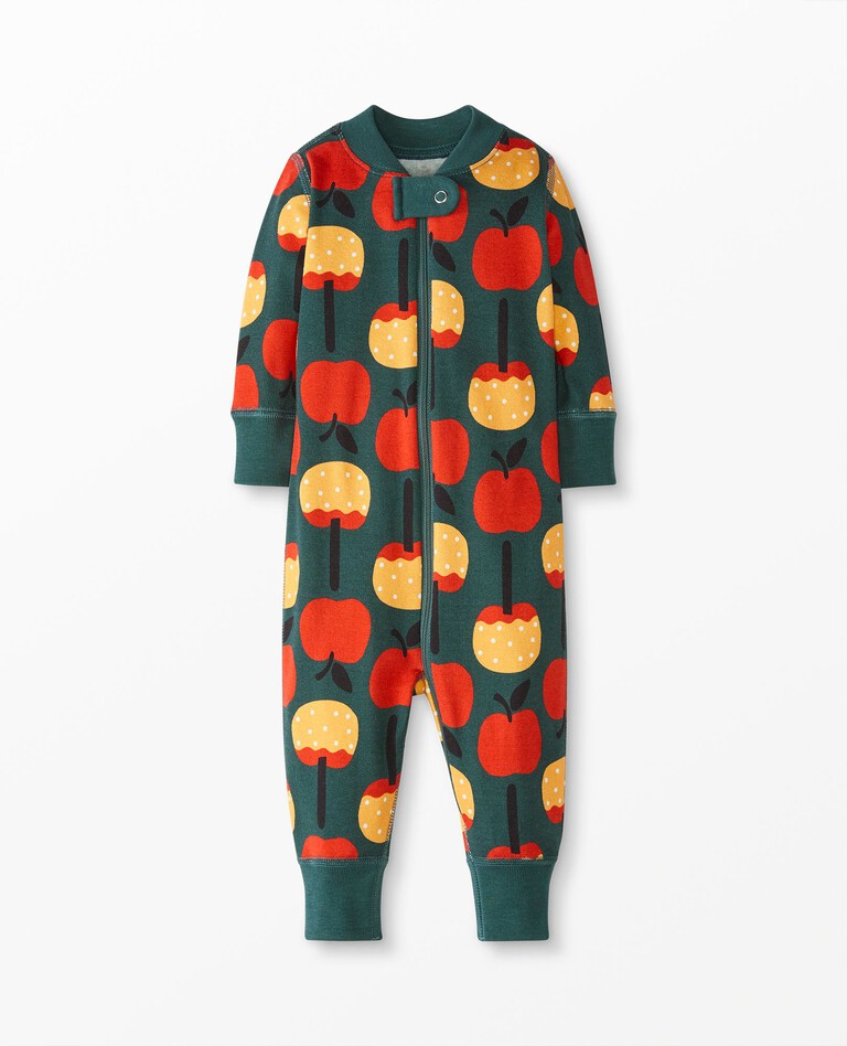 Baby Halloween Zip Sleeper In Organic Cotton in Candy Apples - main