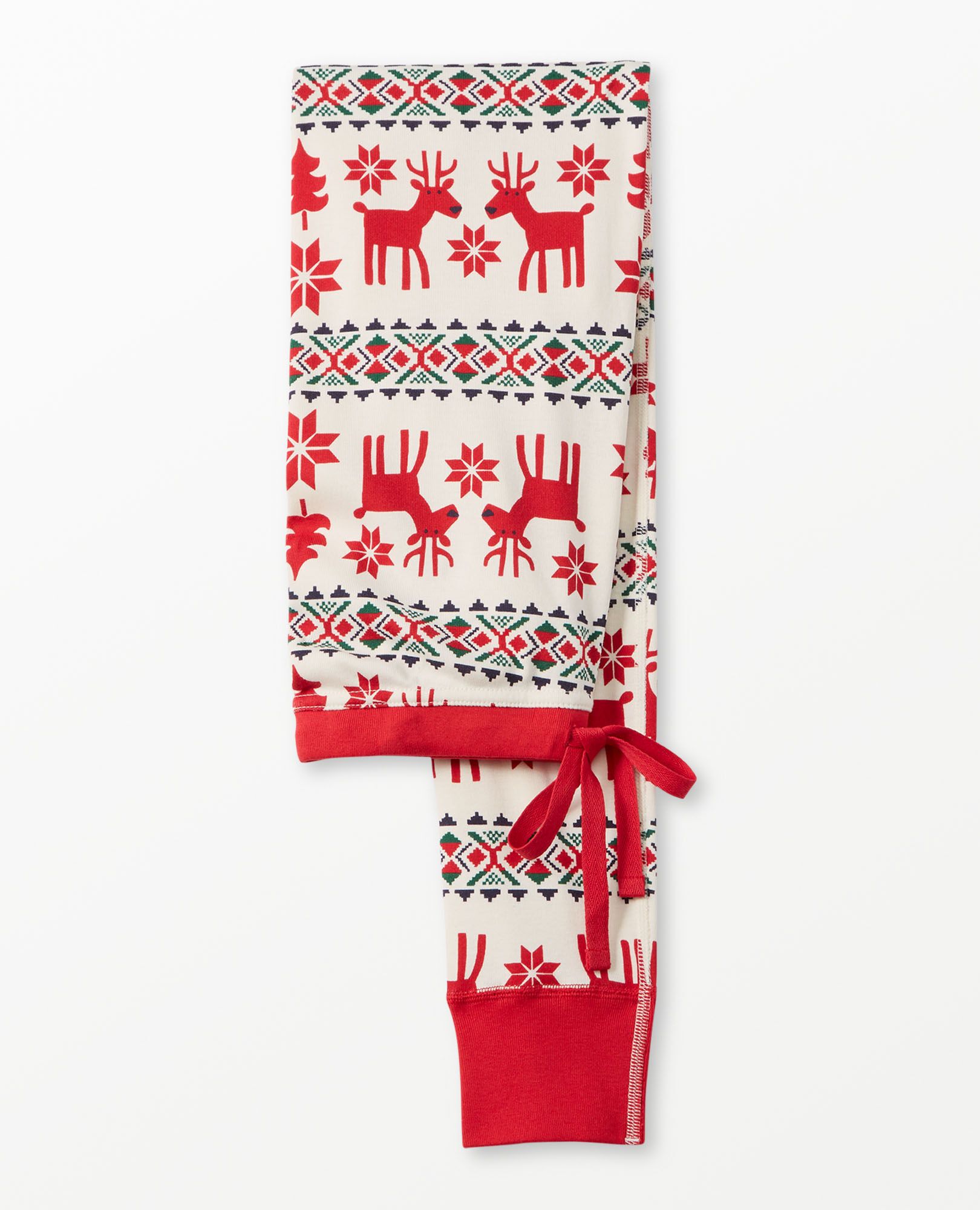 Women's Holiday Long John Pajama Pants in Dear Deer - main