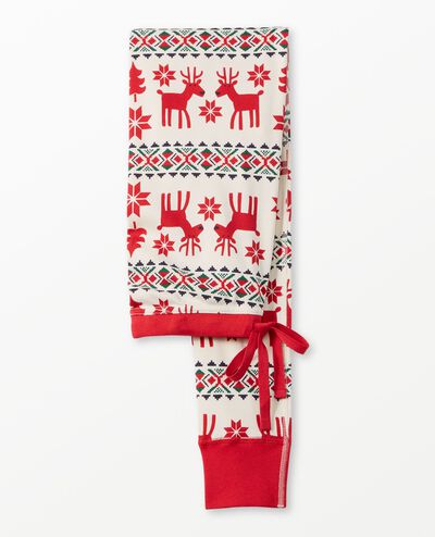 Women's Holiday Long John Pajama Pants in Dear Deer - main