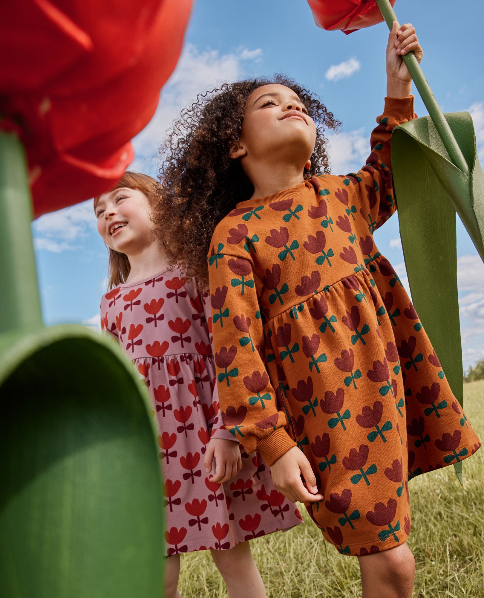 Long Sleeve French Terry Dress with Pockets | Hanna Andersson