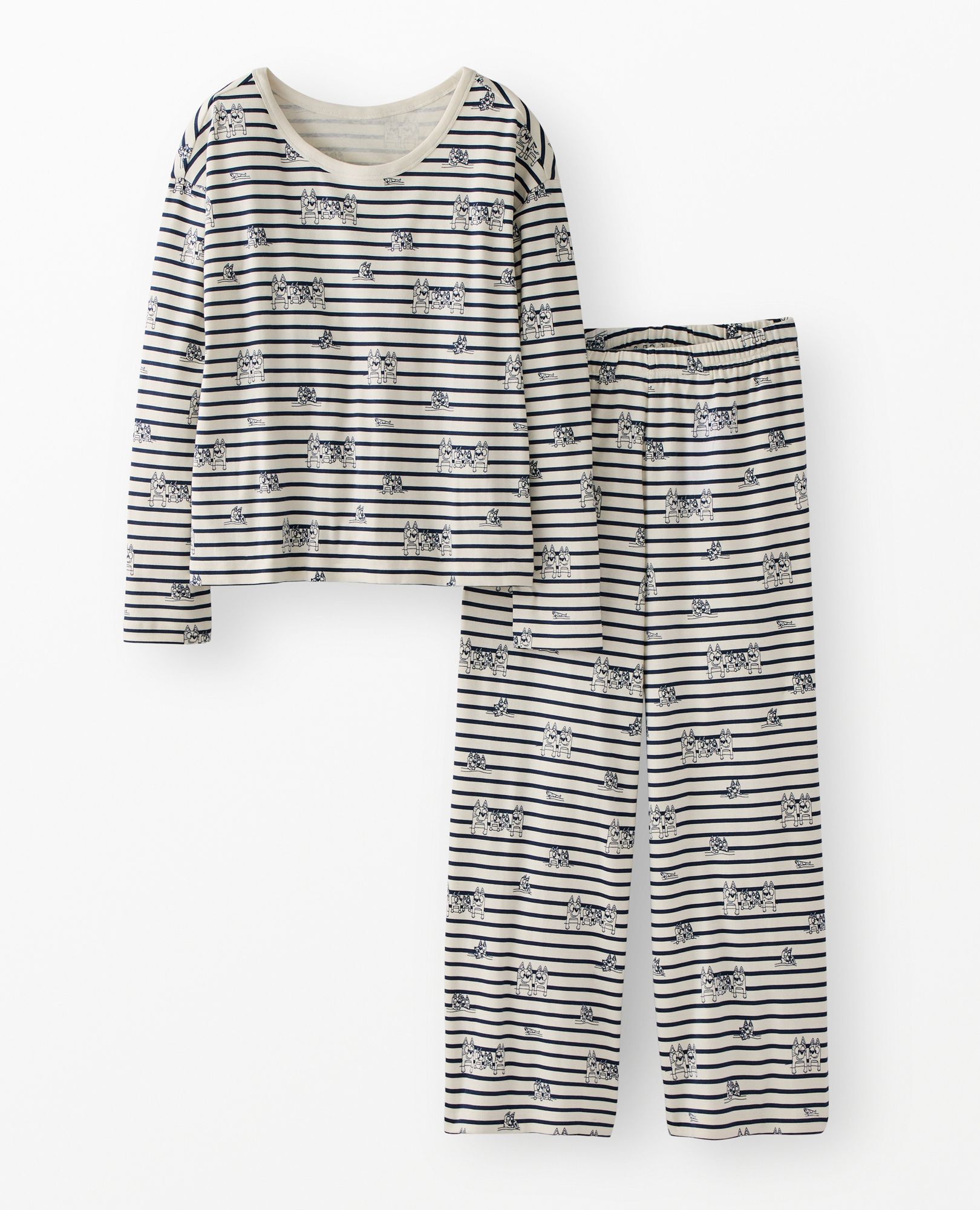 Women's Bluey Holiday Wide Leg Pajama Set in Bluey Family Sleepover - main