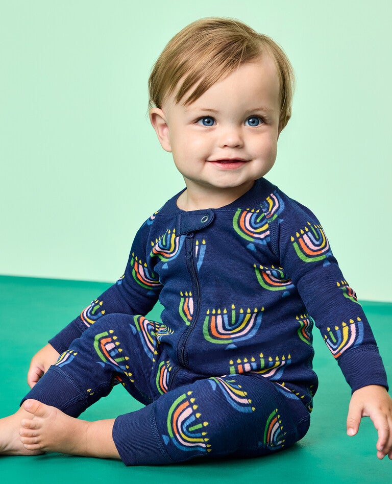 Holiday Rainbow Menorahs Matching Family Pajamas in  - main