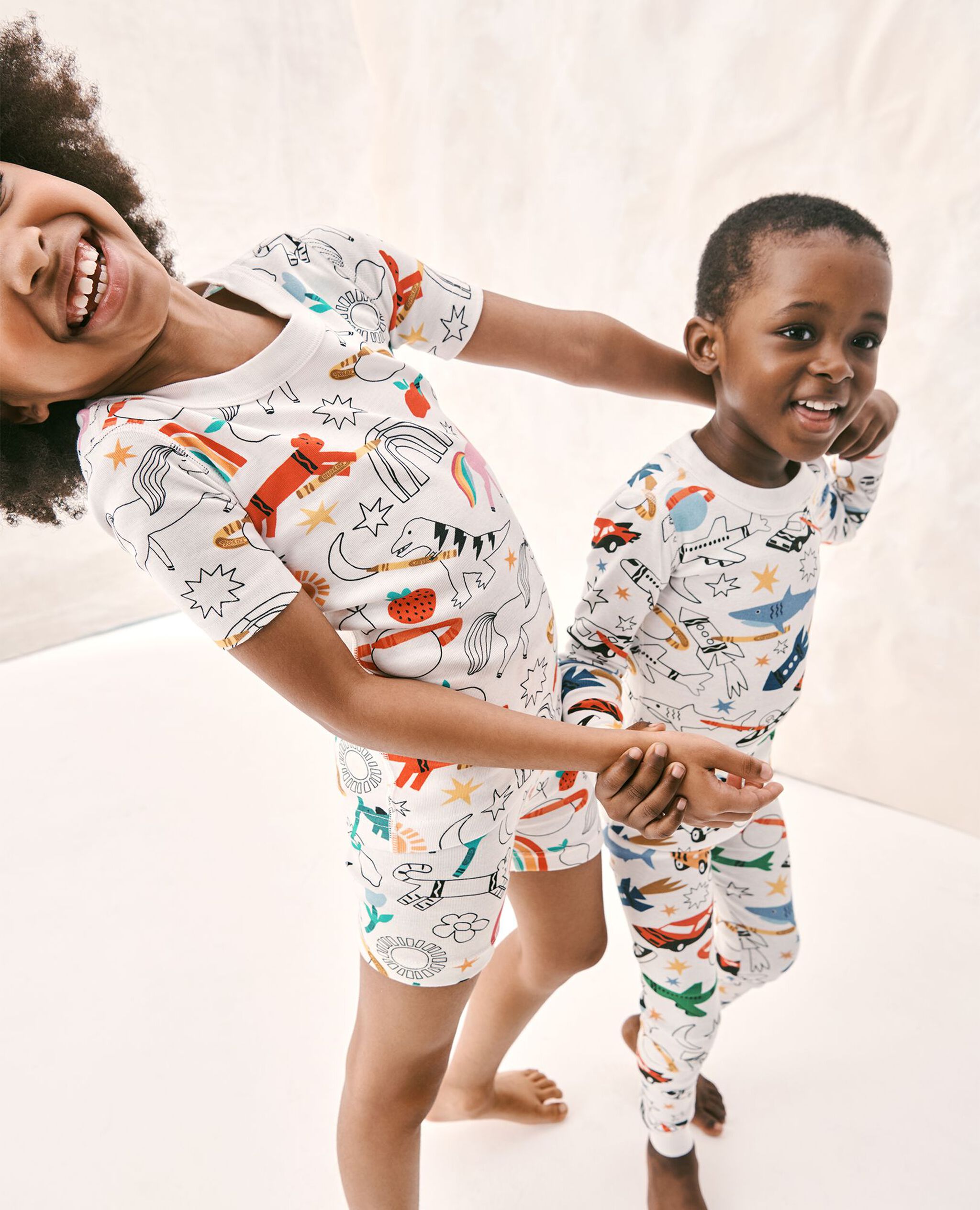 Crayola® Color Your Dreams HannaJams™ Pajama Set in Color-In Vehicles - main
