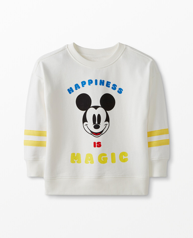 Disney Mickey Mouse Vacation Sweatshirt In French Terry in Mickey Mouse White - main