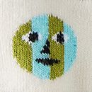 Dusen Dusen Crew Socks in Dots on Sweet Corn - swatch