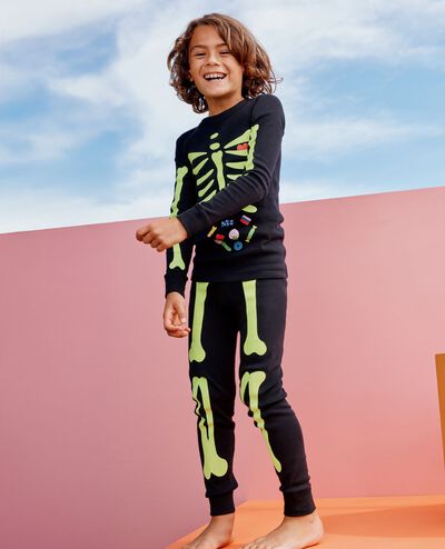 Halloween Glow-in-the-Dark HannaJams™ Pajama Set in Skeleton - main