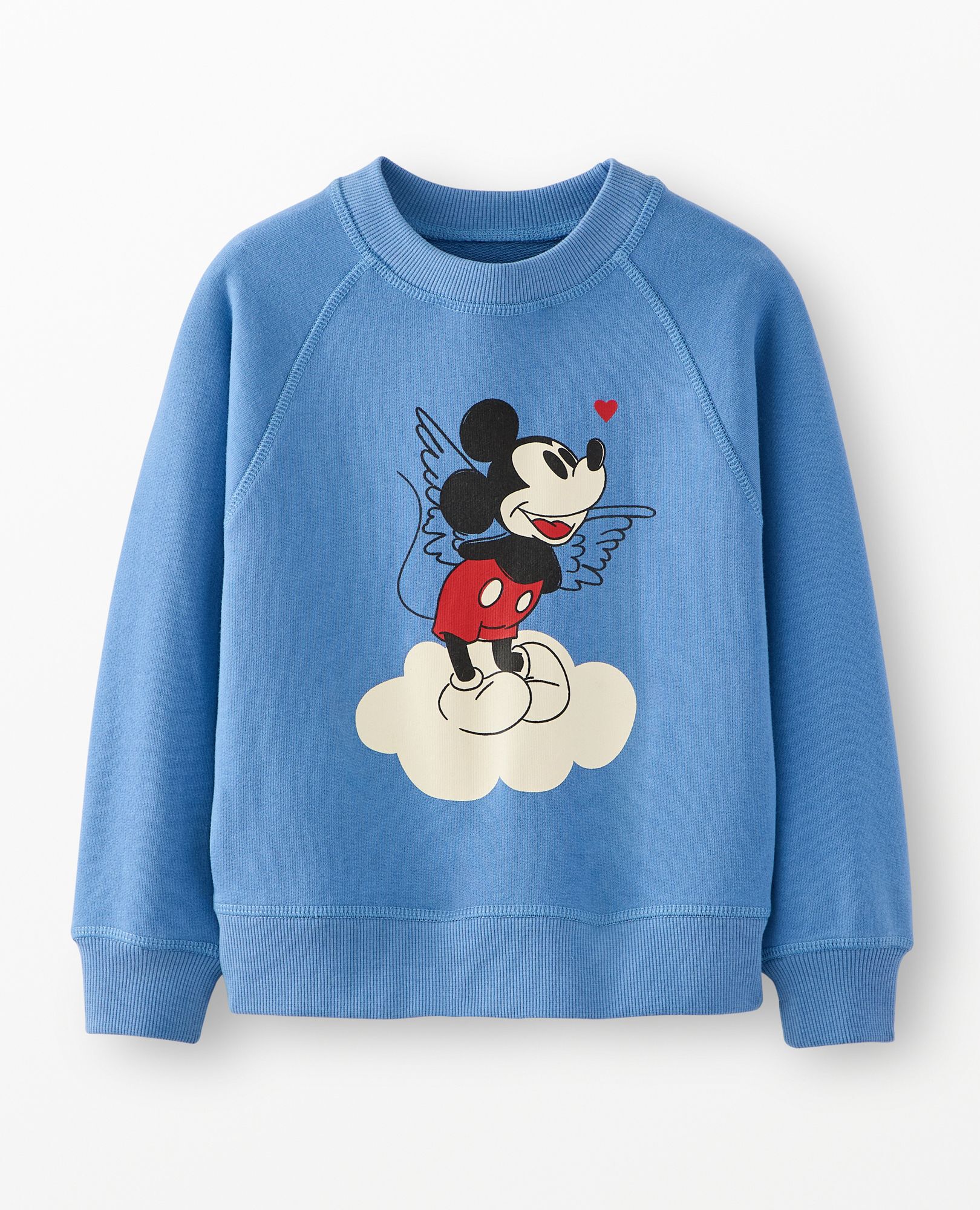 Disney Mickey Mouse French Terry Sweatshirt in Mickey Minnie Cupid Blue - main