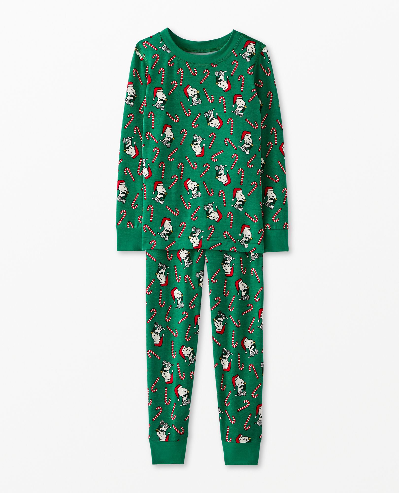 Kids Peanuts Holiday Long John Pajama Set in HannaSoft Hanna Andersson