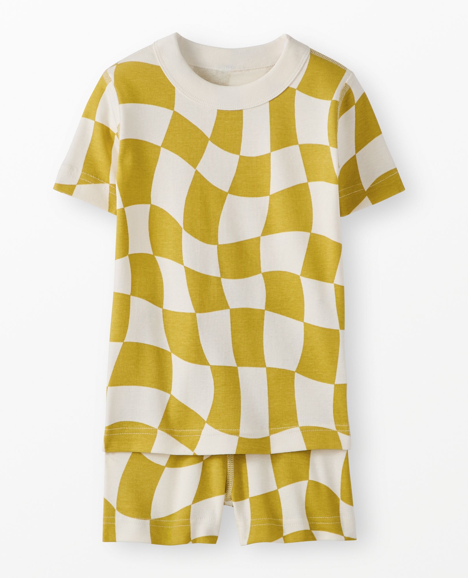 HannaJams™ Pajama Set in Parakeet Wavy Check - main