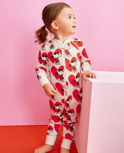 Peanuts HannaJams™ Sleeper in Snoopy Joe Cool Ecru - main