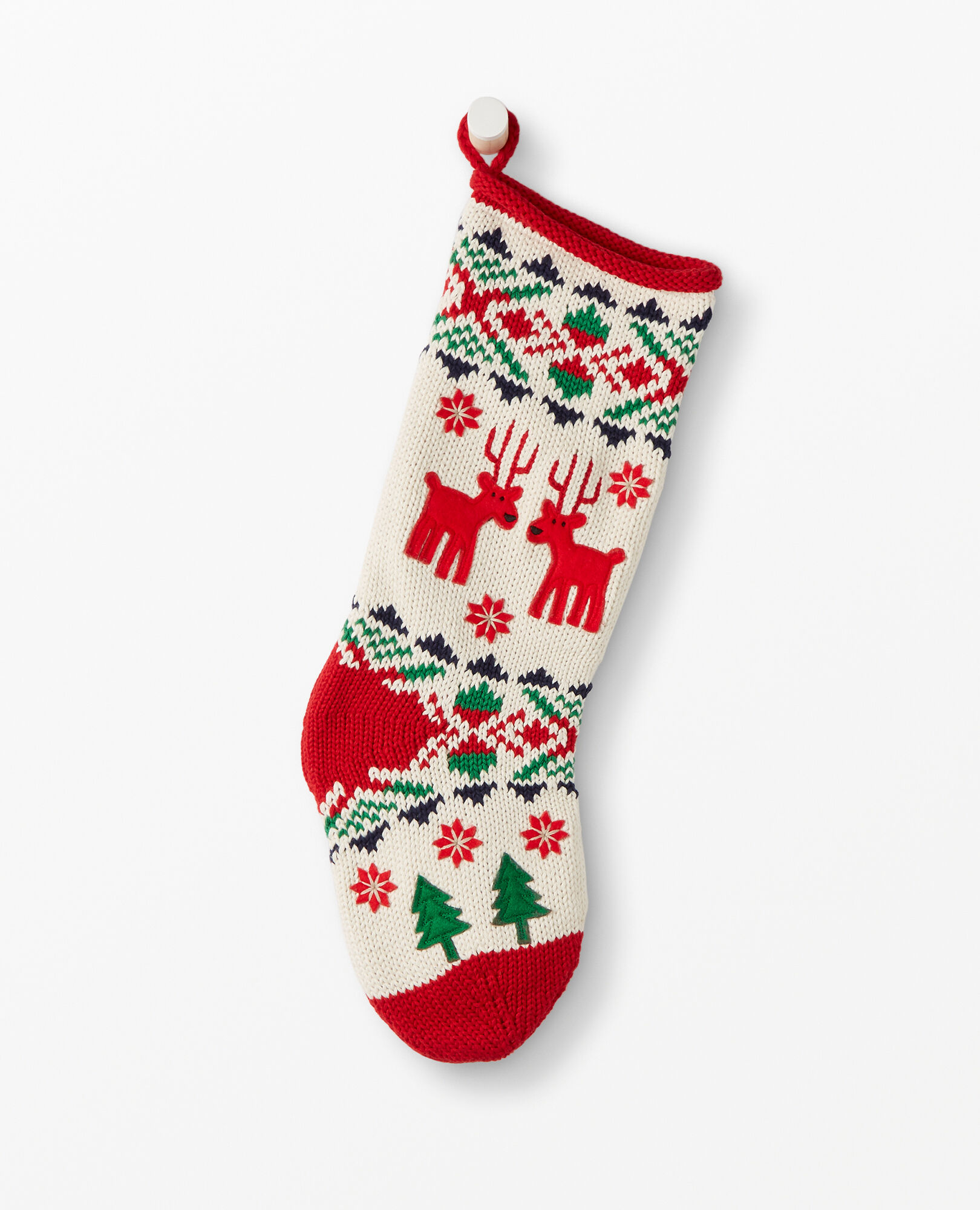 Hanna AnderssonSwedish Dala Horse Knit Christmas Stocking**SUPER RARE** 
