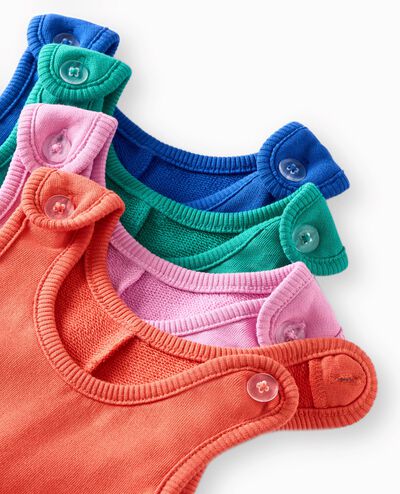 Baby French Terry Overalls in Gumdrop Green - main