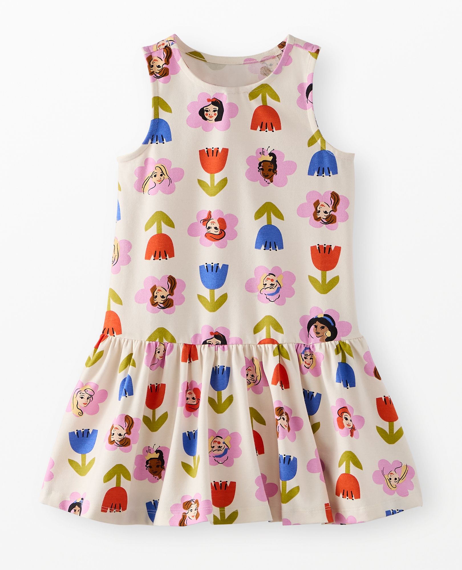 Disney Princess Drop Waist Dress in Princess Bold Floral Multi - main