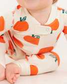 Baby Halloween Zip Sleeper In Organic Cotton in Jack O Lanterns on Ecru - main