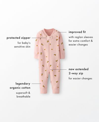 Halloween HannaJams™ Sleeper in Dots on Bisque - main