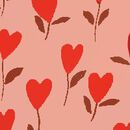 Heart Leggings in Brown Sweetheart Garden - swatch