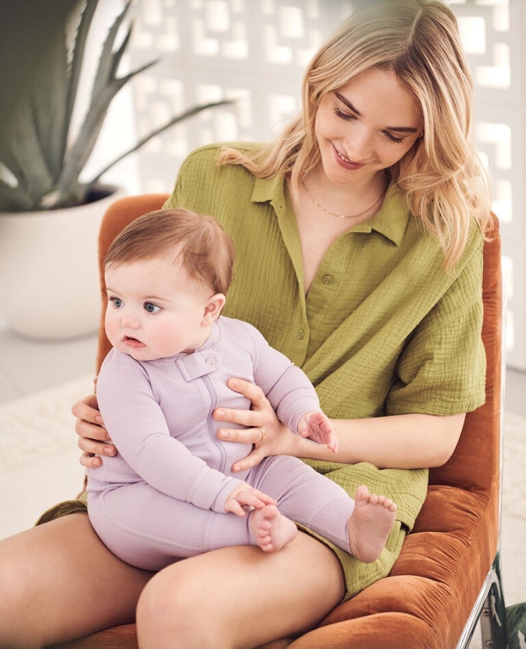 Women's Muslin Pajama Top in Moss Green - main