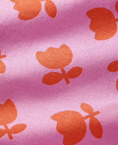 Women's Wide Leg Pajama Set in Tossed Tulips on Pink - main