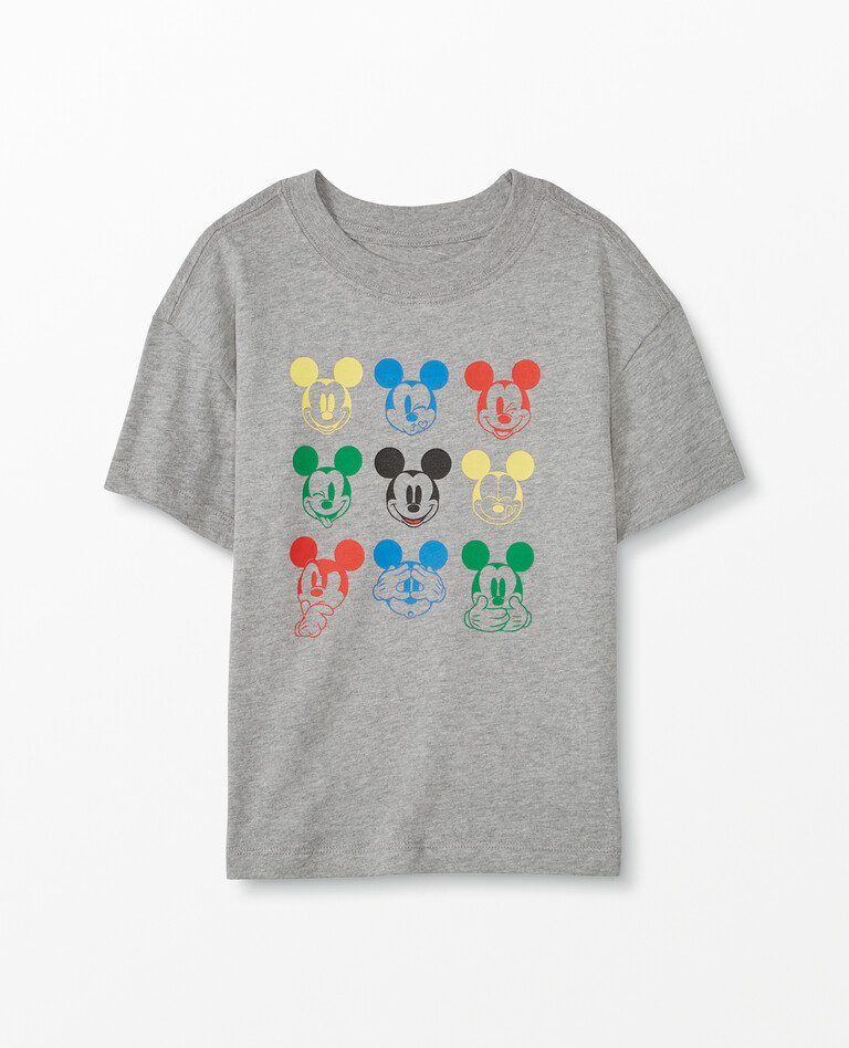Disney Mickey Mouse Vacation Tee In Organic Cotton in Mickey Mouse Grey - main
