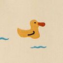 HannaSoft™ Stretch Sleep Gown in Ducks on Almond Oil - swatch