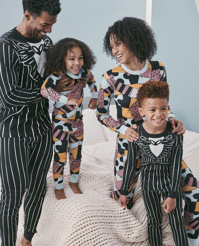 Adult The Nightmare Before Christmas Jack Costume Long John Pajama Set in Jack Skellington Costume - main