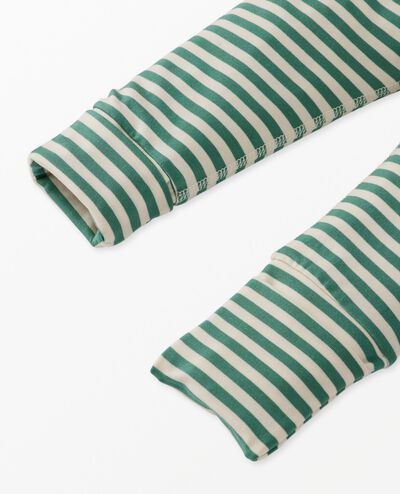 Baby Layette  Wrap Top & Wiggle Pants in HannaSoft™ in Mini Turtle on Seafoam - main