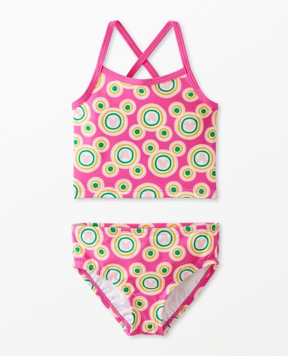 Girls' Disney Mickey Mouse Two-Piece Swimsuit, Pink Mickey - Size Big Kids 8 by Hanna Andersson