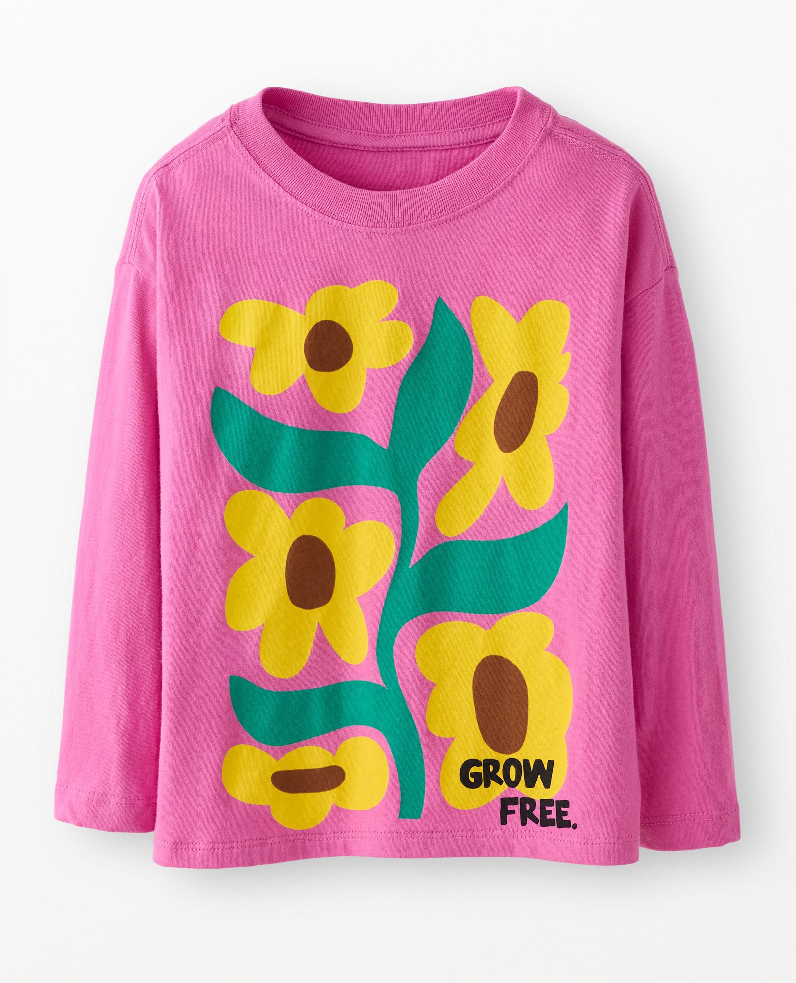 Long Sleeve Relaxed Fit Graphic T-Shirt in Grow Free - main