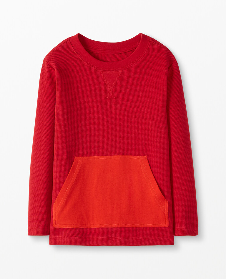Thermal Pocket Top in Hanna Red - main