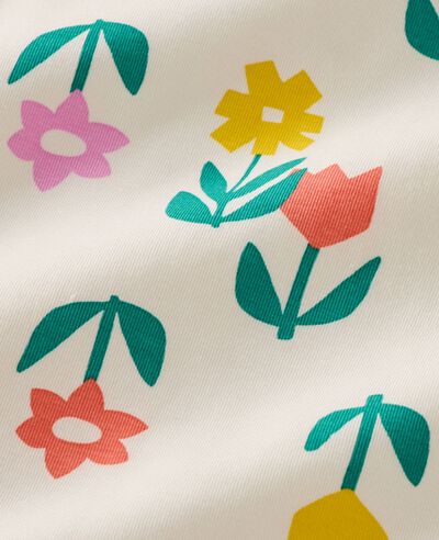 HannaSoft™ Stretch Sleeper in Signs of Spring on Ecru - main