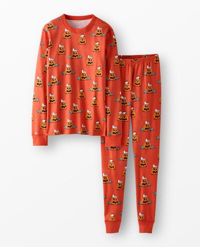 Adult Peanuts Halloween HannaJams™ Pajama Set in Pumpkin Snoopy - main