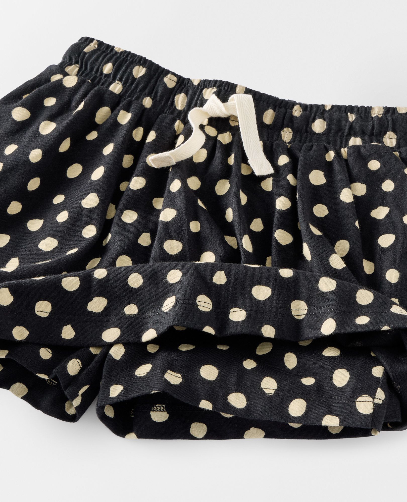 Drawcord Skort in Spots on Black - main