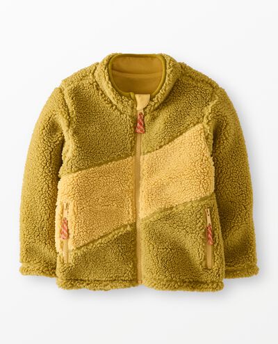 Faux Shearling Jacket in Tapenade - main