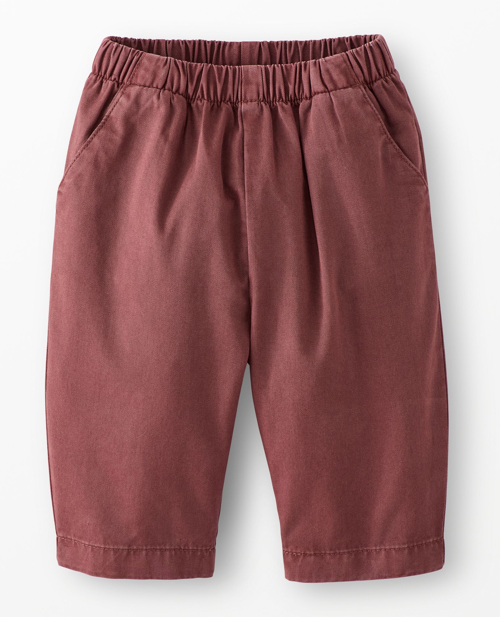 Baby Twill Barrel Pants in Nettle Brown - main