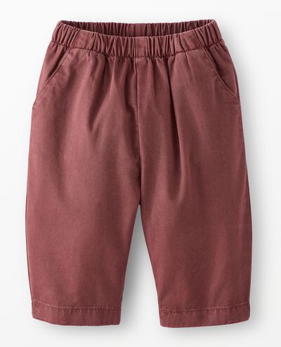 Baby Twill Barrel Pants in Nettle Brown - main