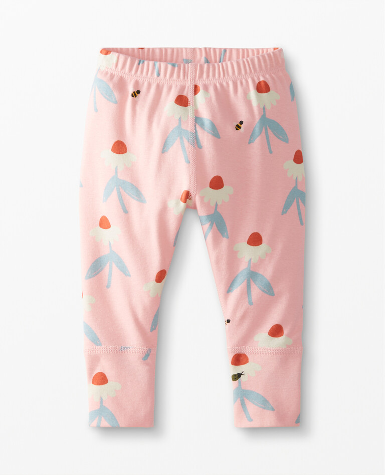Baby Wiggle Pants In Organic Cotton in Delightful Daisy - main