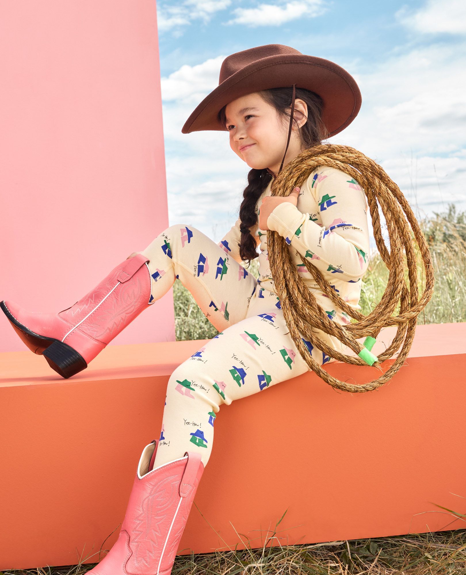 HannaJams™ Pajama Set in Yee-haw! - main