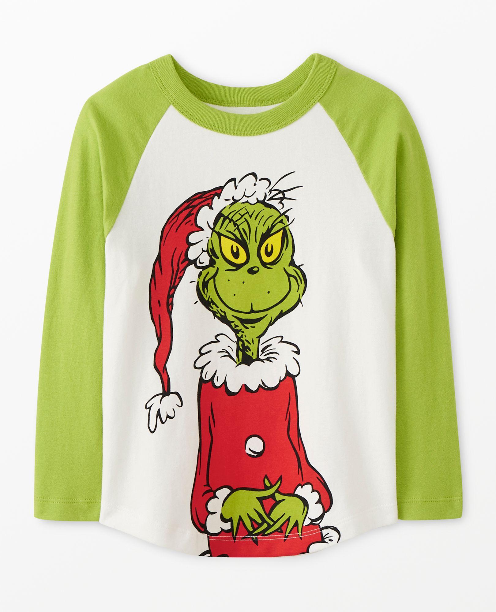 Dr. Seuss Grinch Baseball Tee in Santa Grinch - main