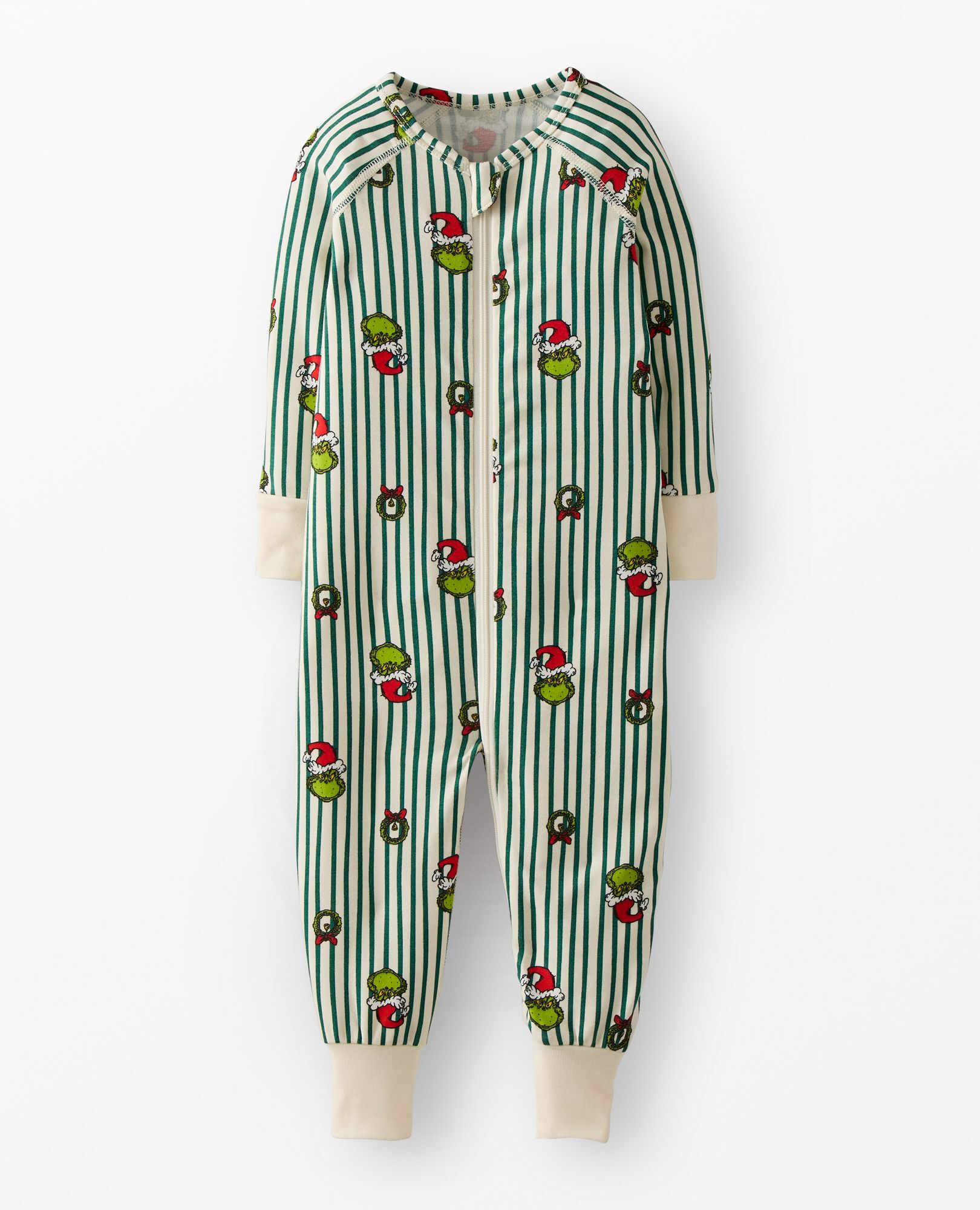 Dr. Seuss Grinch HannaSoft™ Stretch Sleeper in Grinch Stripes - main