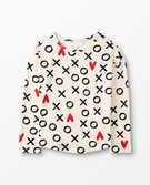 Valentines Print Rib Top in Hugs And Hearts - main
