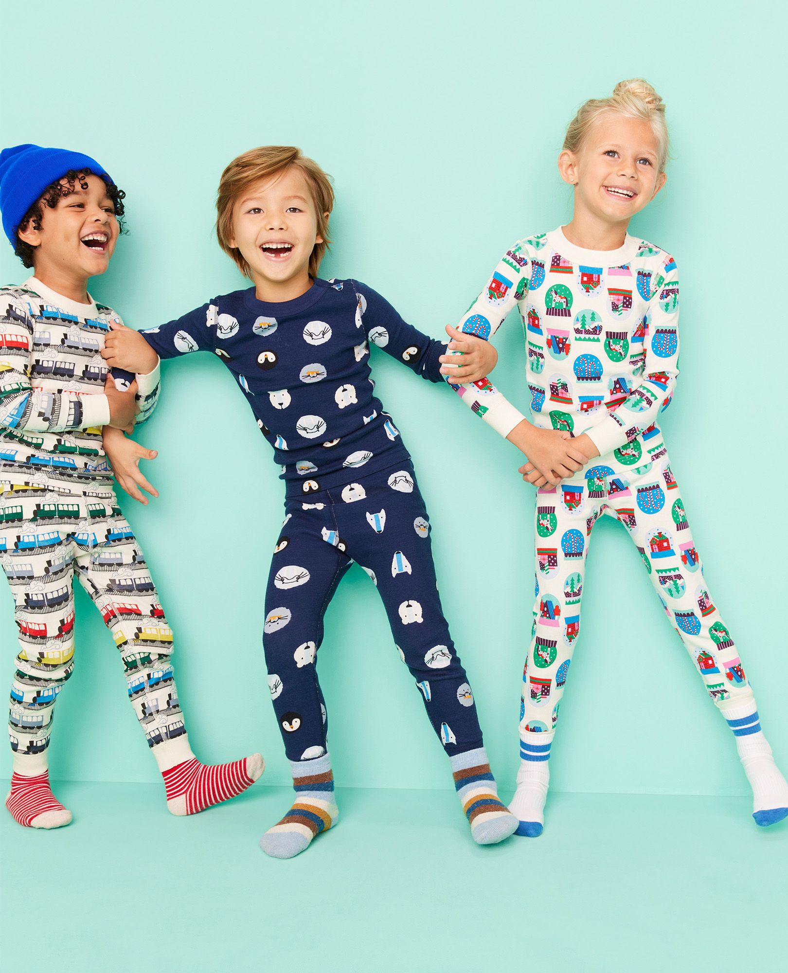 Kids train pajamas sales