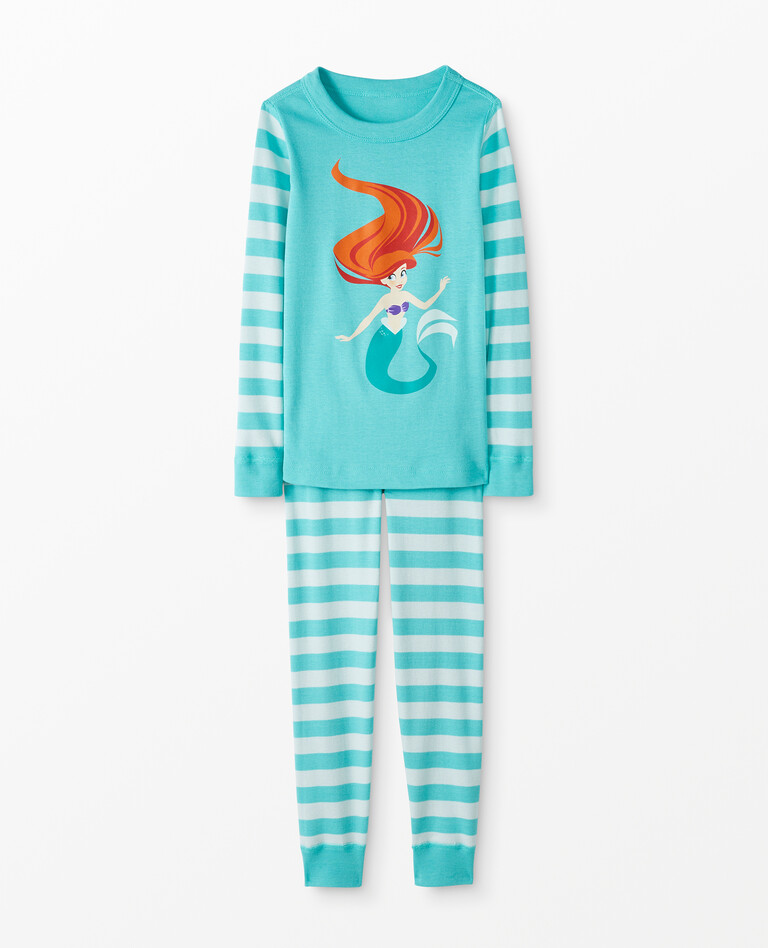 Disney Princess Character Long John Pajama Set in Ariel - main